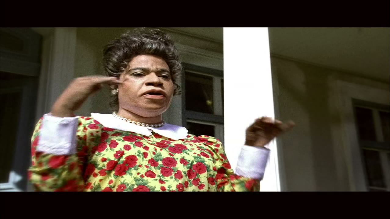 [Deep thug voice] 'Cause this honky grandma be trippin'!