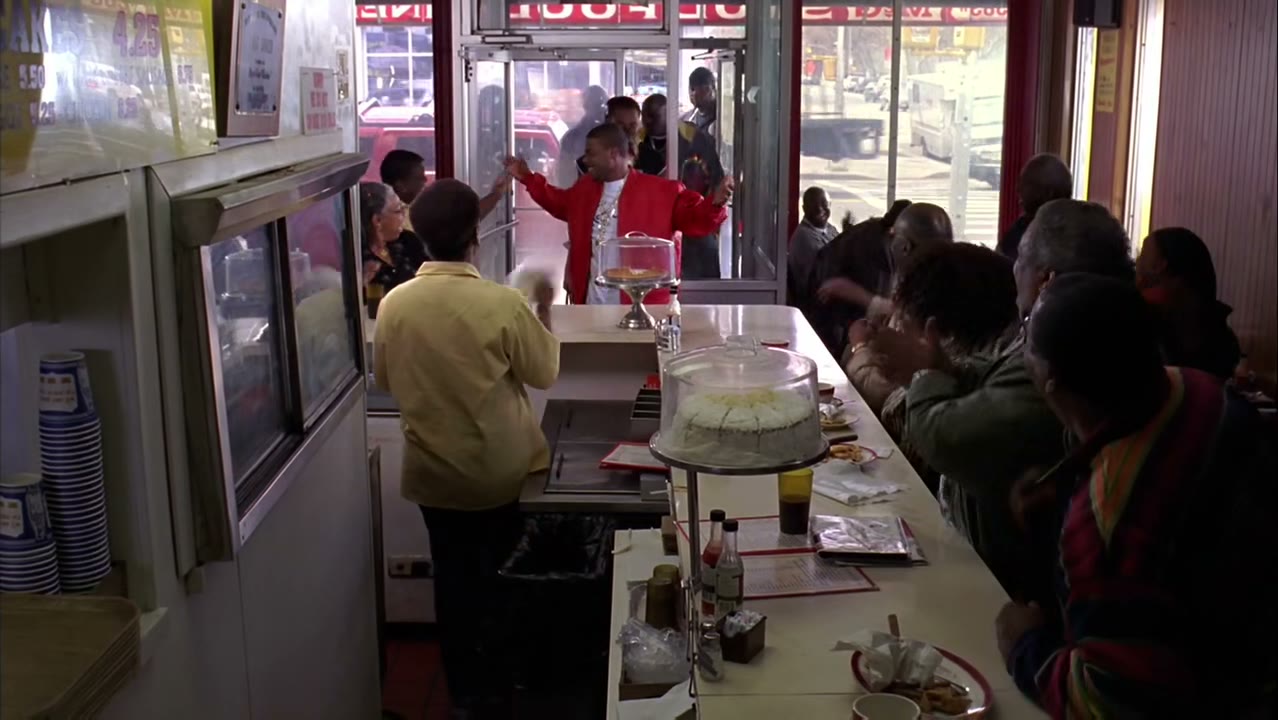 [Customers cheering]