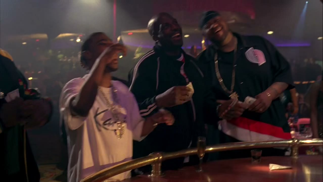 [Loud hip-hop music]