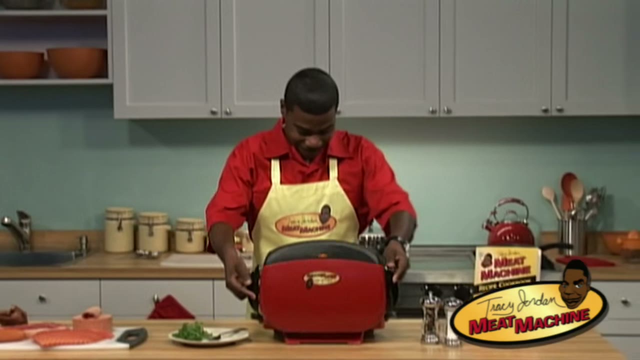 [Grill sizzling]