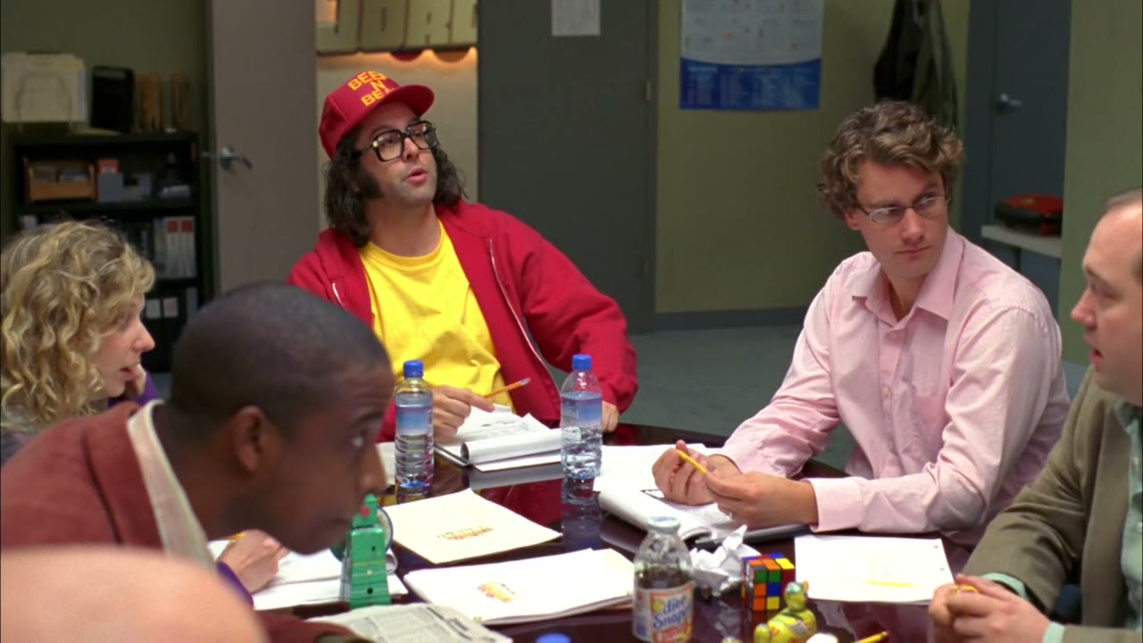 Oh, Josh broke into your office.