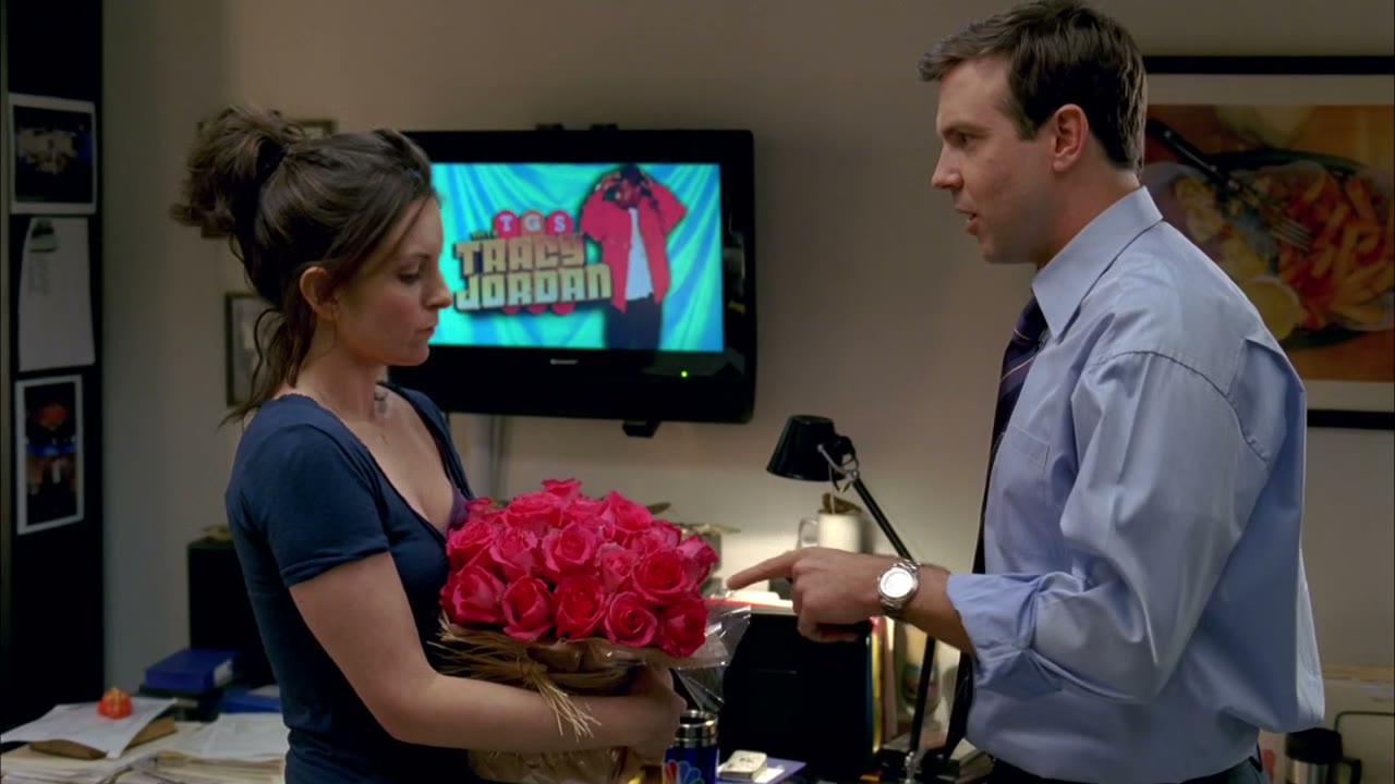 Of you with the flowers?