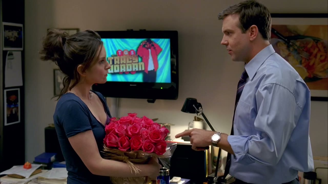 Of you with the flowers?