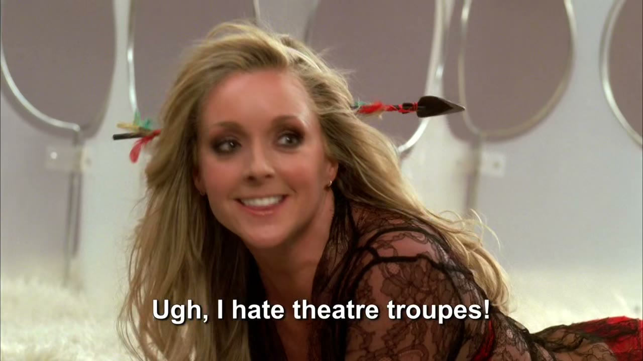 Oh, I hate theater troupes.