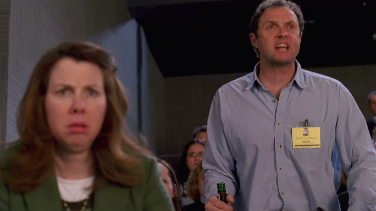Jack Donaghy, you don't raise your fists to my dead father!