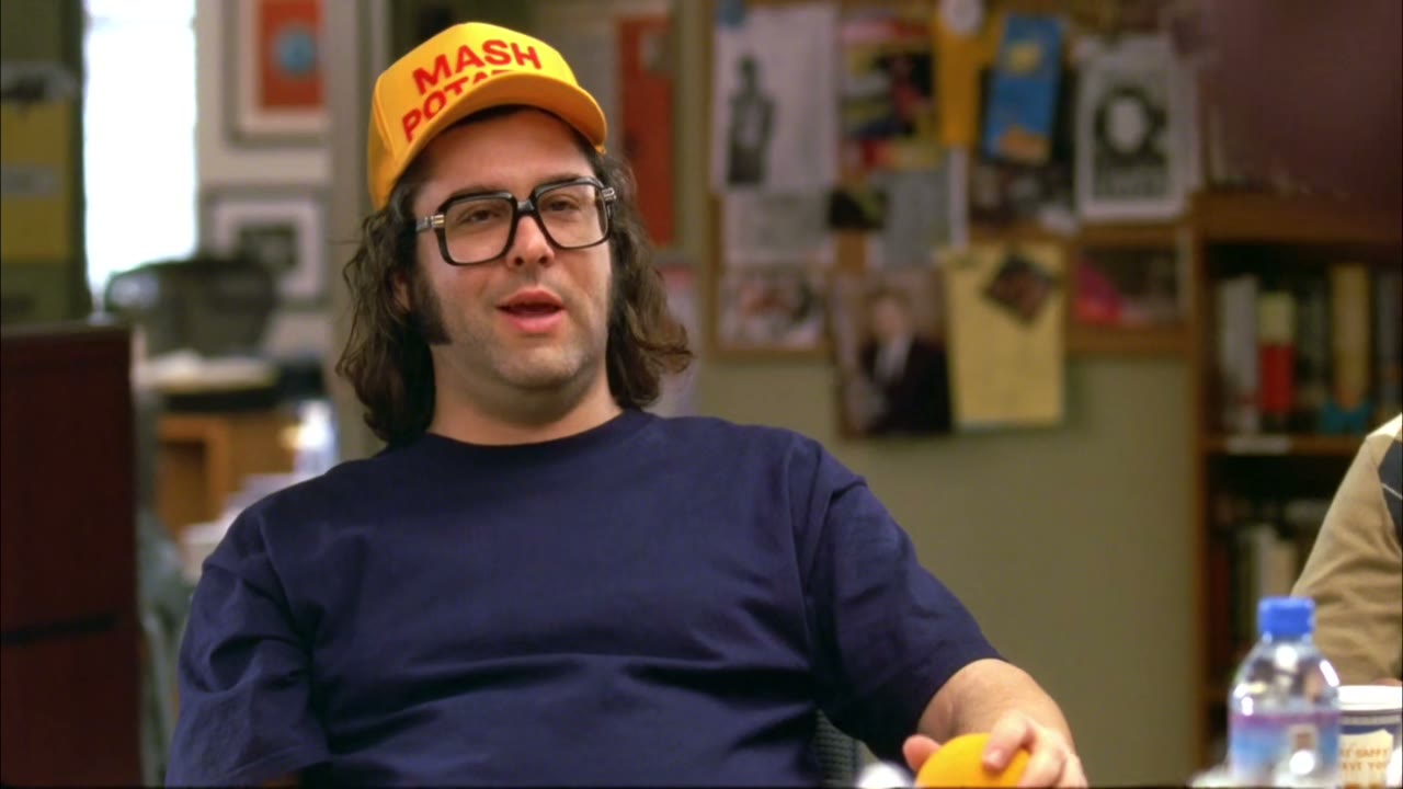 Dude, what's with the ridiculous hat and glasses?