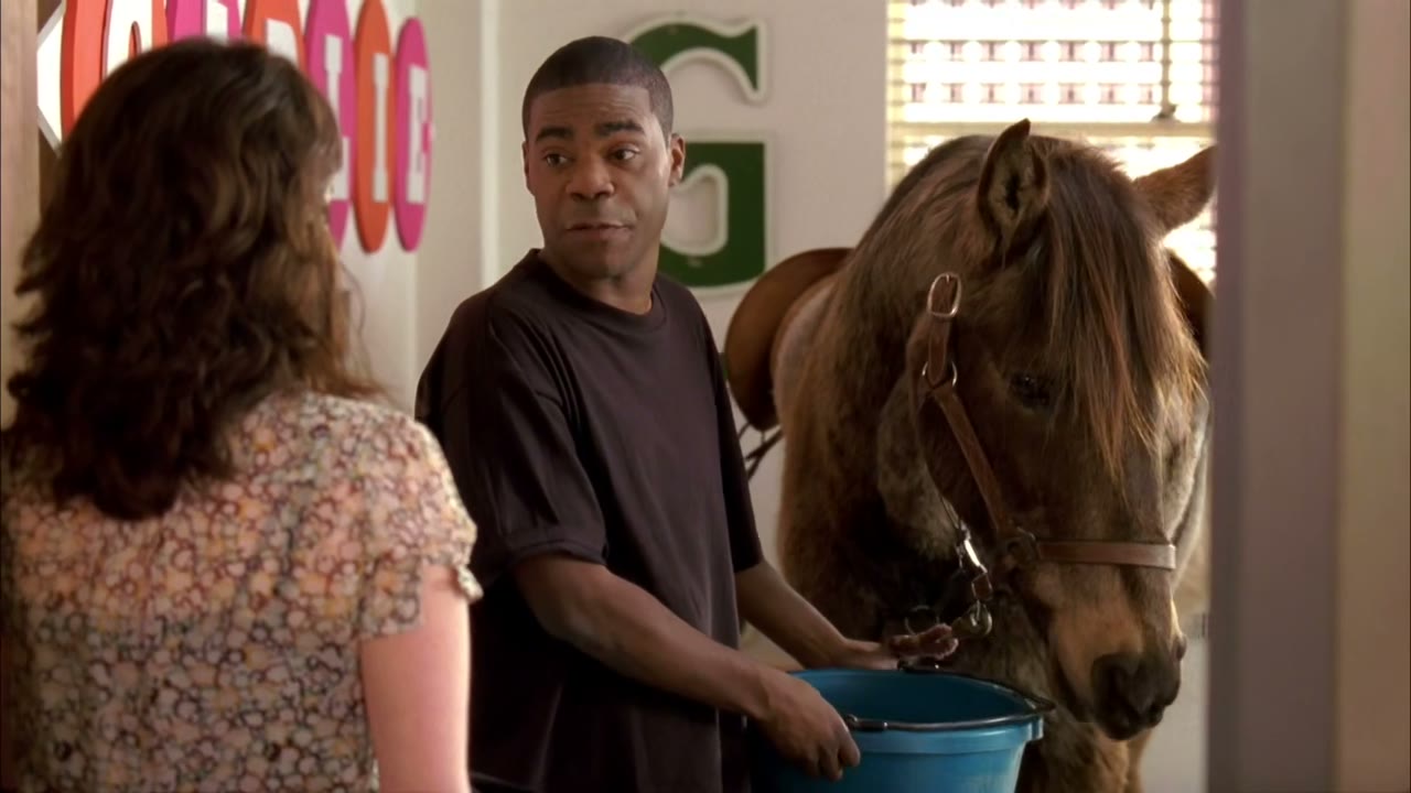 Freddie is playing the pan of Thomas Jefferson's horse, Caractacus.