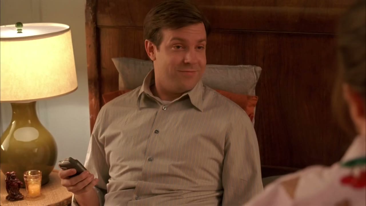 He says, "Good night."