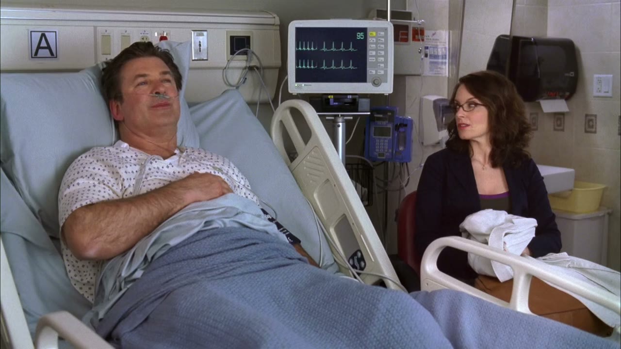[Heart monitor beeping rapidly]