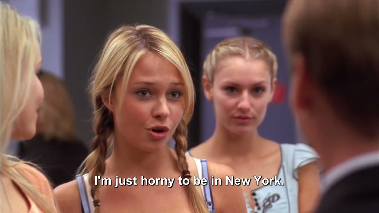 I'm just horny to be in New York.