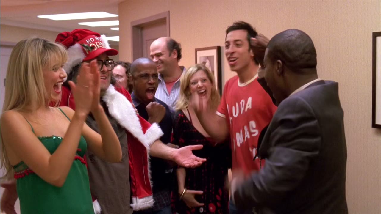 [All cheering]