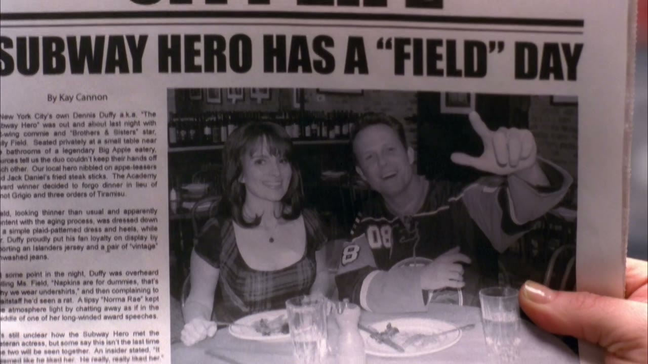 "Subway Hero Dennis Duffy and actress Sally Field"?