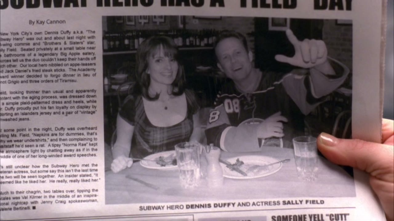 "Subway Hero Dennis Duffy and actress Sally Field"?