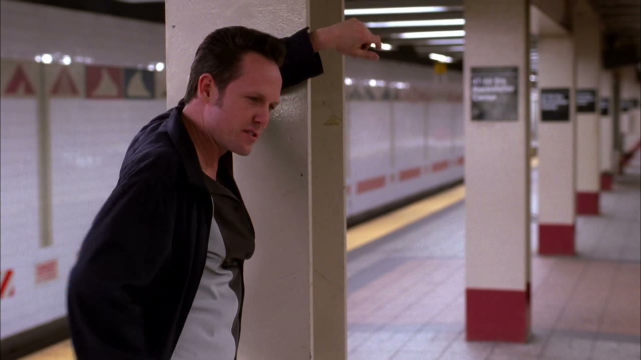 It was on a subway platform just like this.