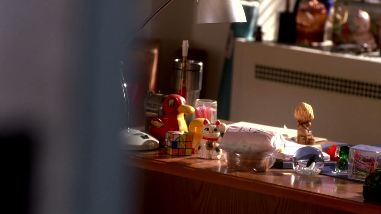 Is still on her desk!
