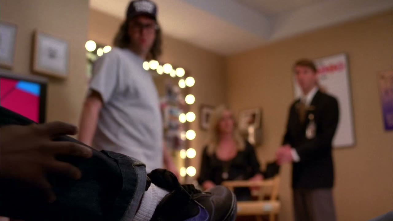 And I can't drink--I still got my hollywood sock on.