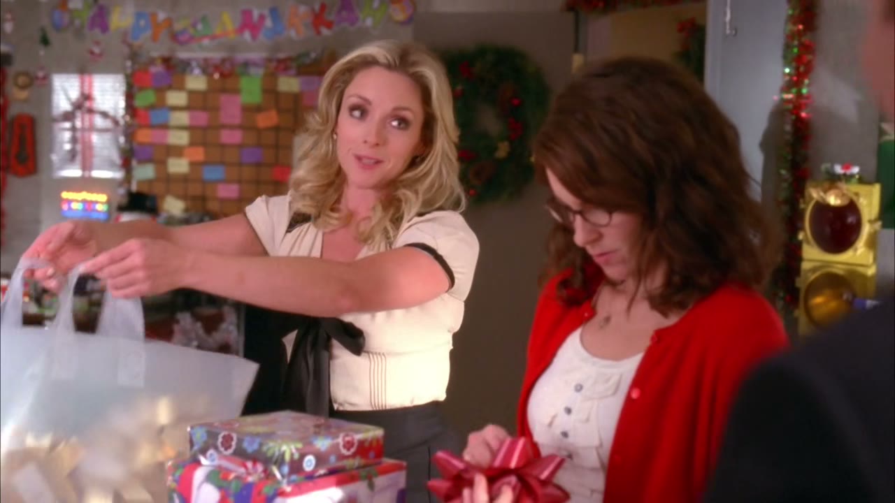 She went overboard because her family's not exchanging gifts this year.