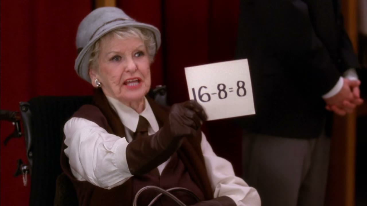 Sixteen minus eight is eight!