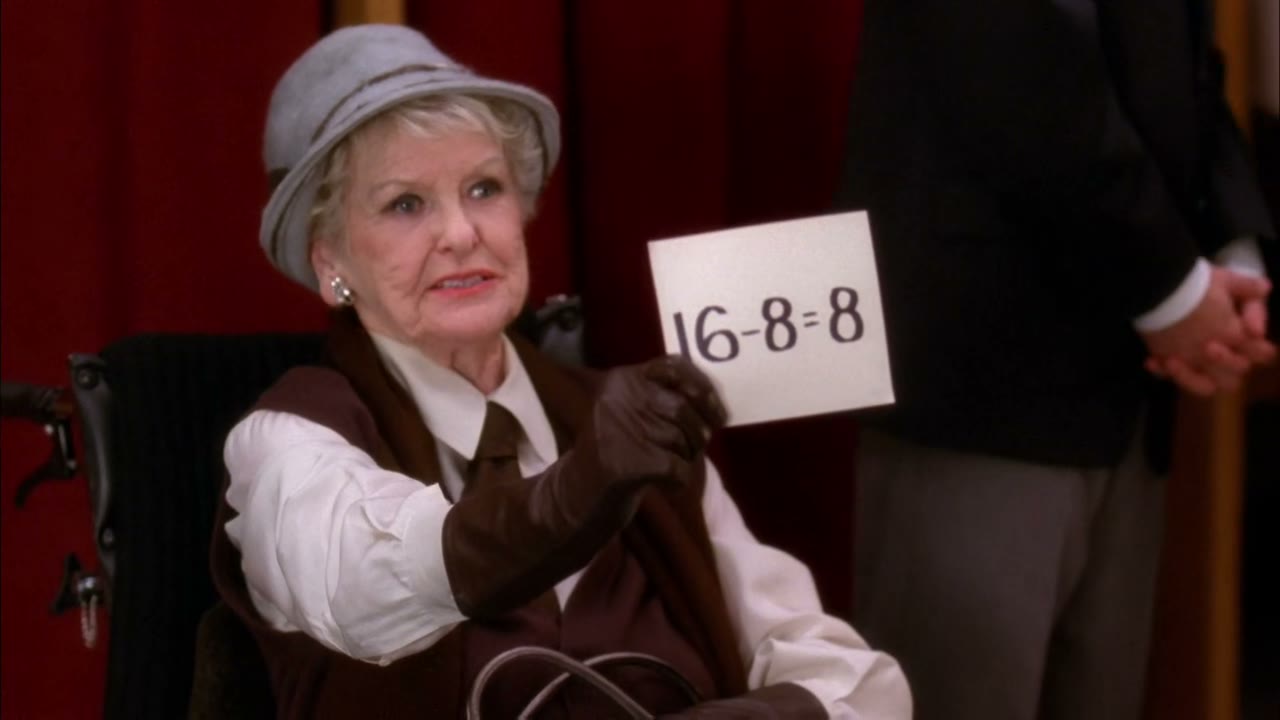 Sixteen minus eight is eight!