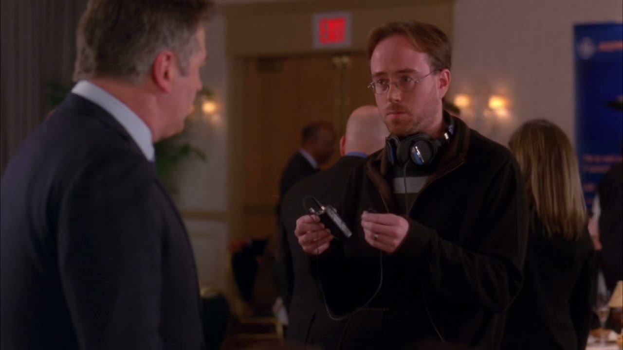 I need to put a microphone on you for your speech.