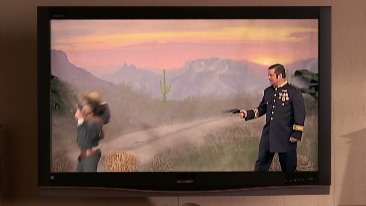 [Gun pops]