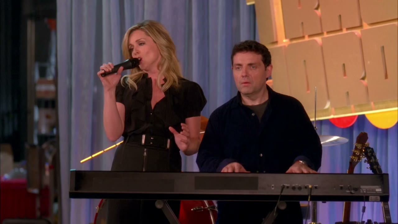 ♪ Sentimental fool though she's trying hard ♪