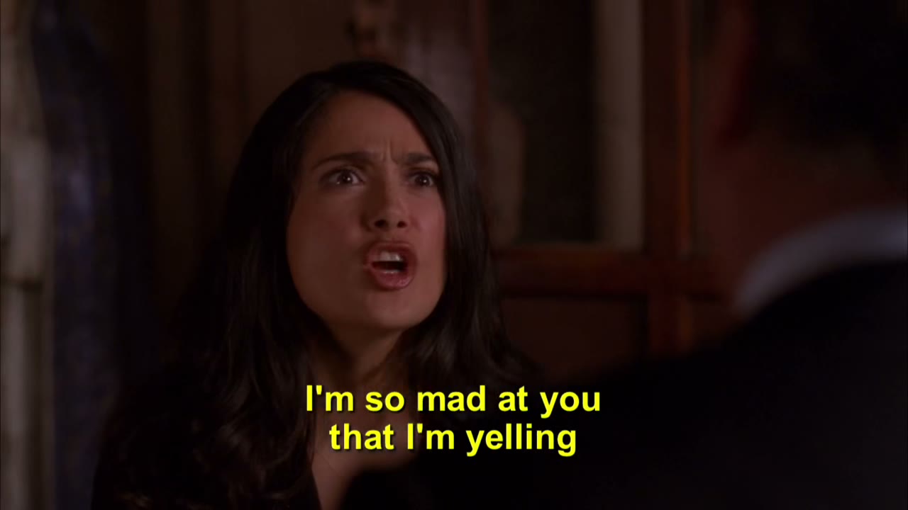 I'm so mad at you that I'm yelling