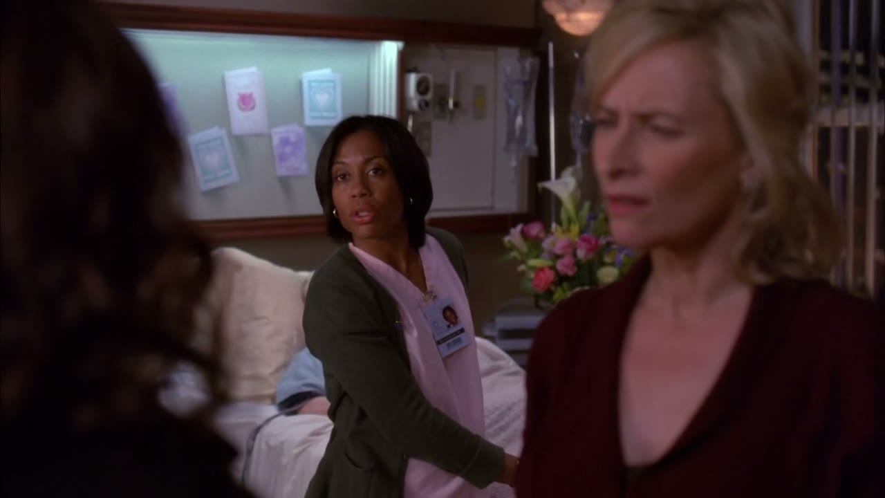 Dr. Baird, your mother's asked to speak to you... Privately.
