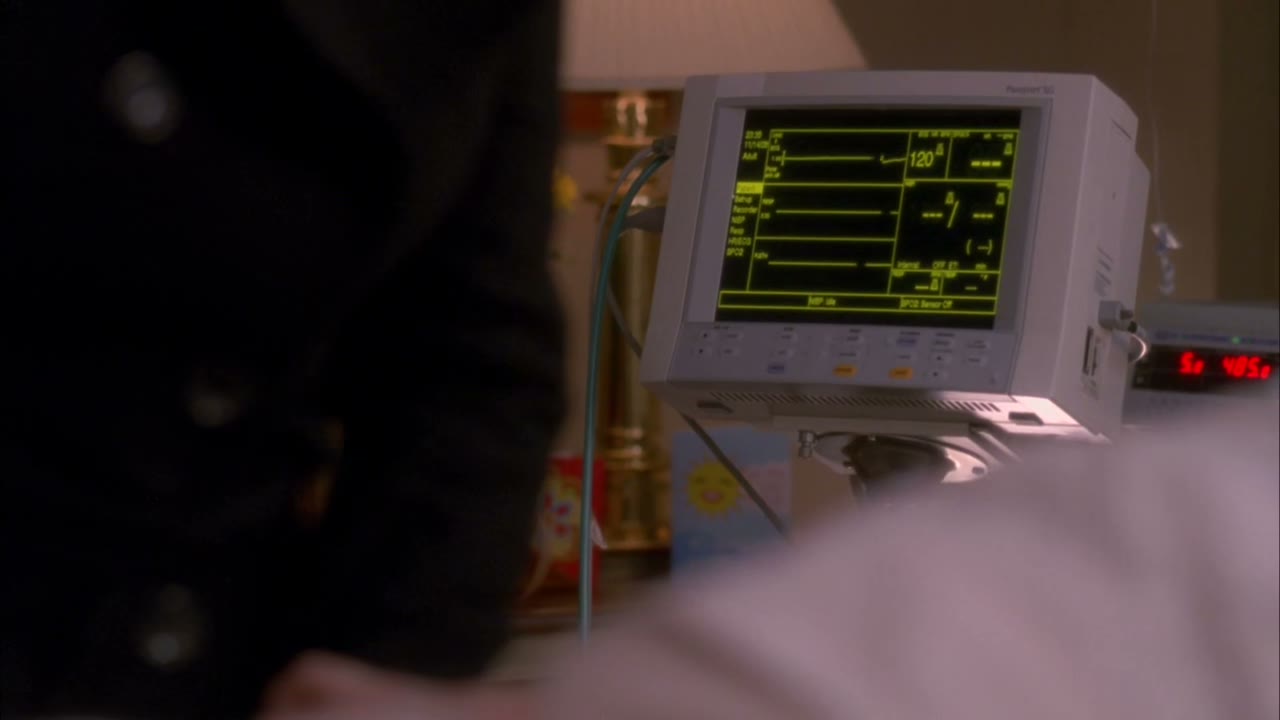 [Heart monitor flatlining]