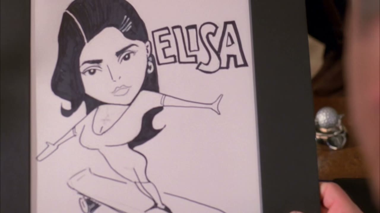 It's a caricature of me on a skateboard.
