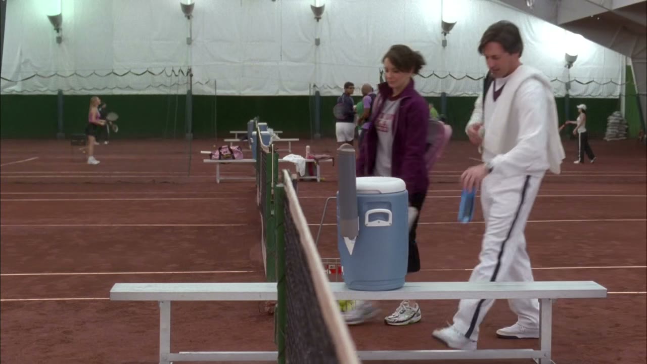 It's nice of those guys to give up their court for us.