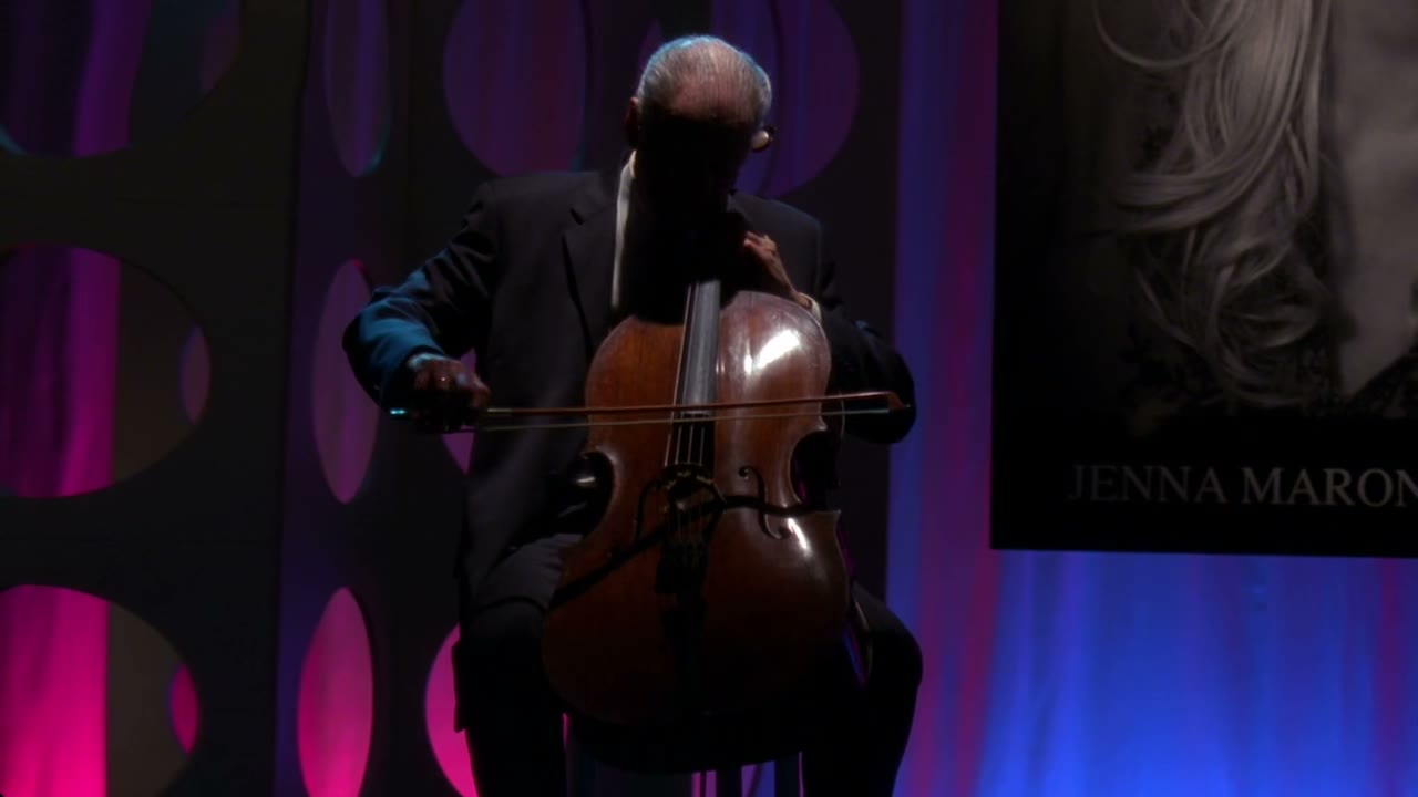 >> [playing cello]
