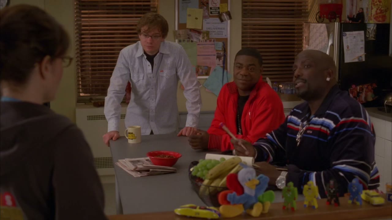 Tracy has to get a present for his wife.