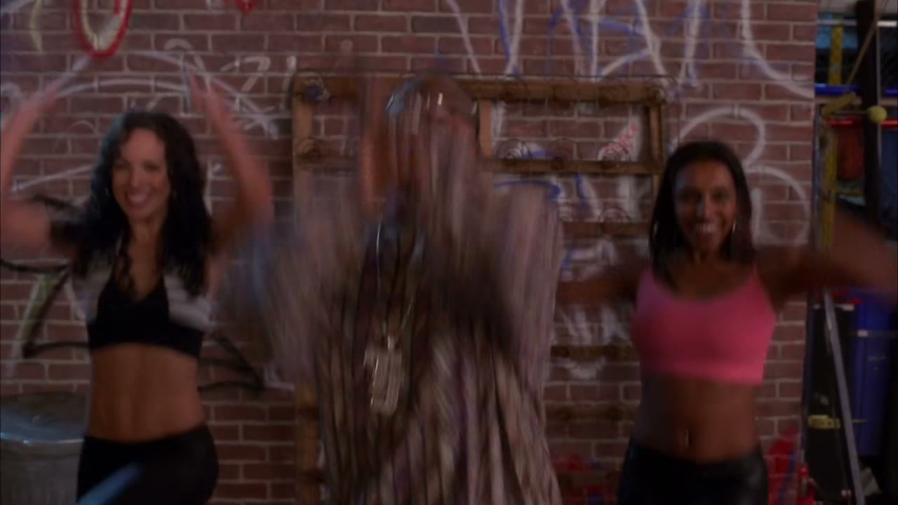 - one, two, three, jump and pose!