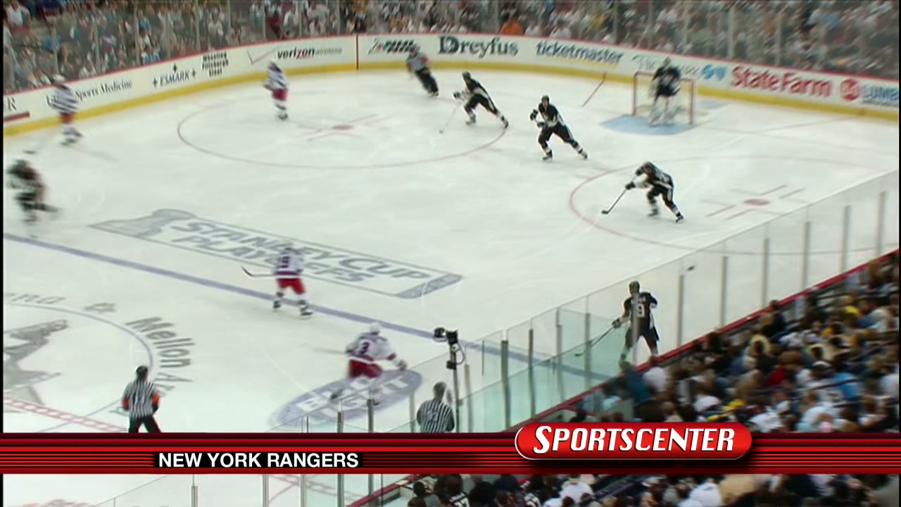 - rangers on the power play.