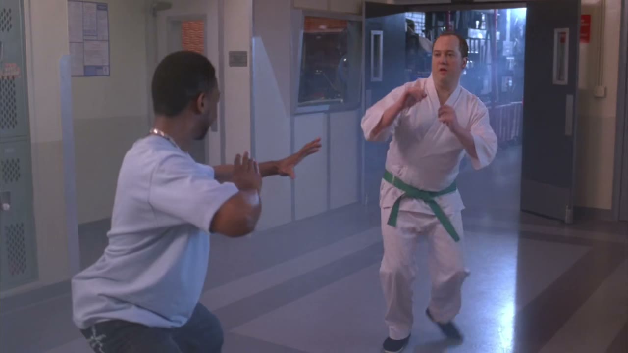- front kick. Front kick!