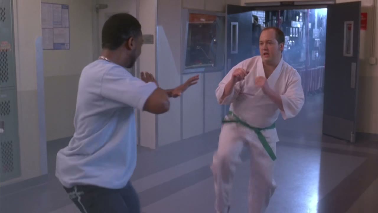 - front kick. Front kick!