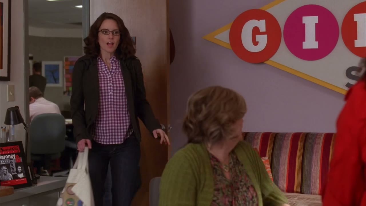 Also, Pete and Tracy's wives are in your office.