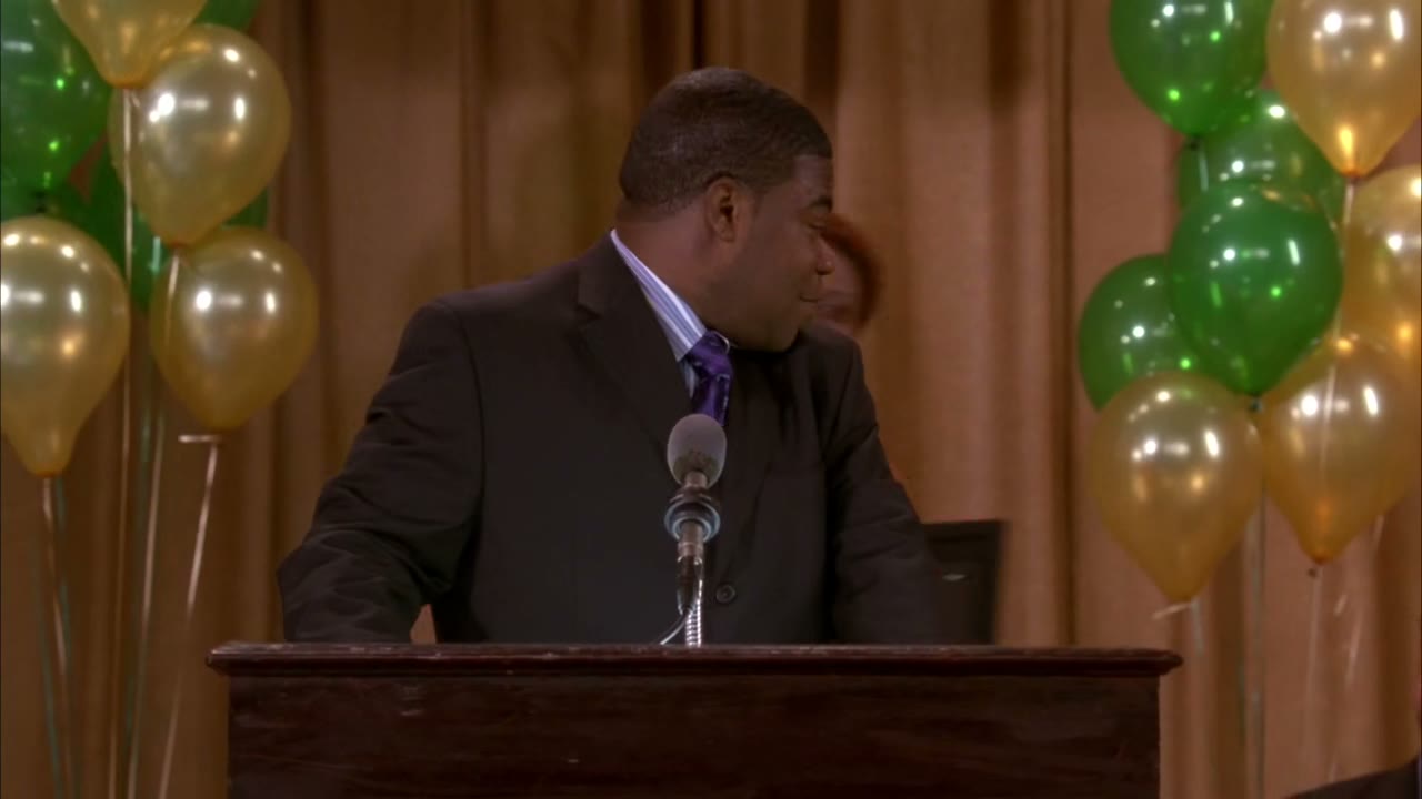 Tracy? Before you go, I have a special surprise for you.