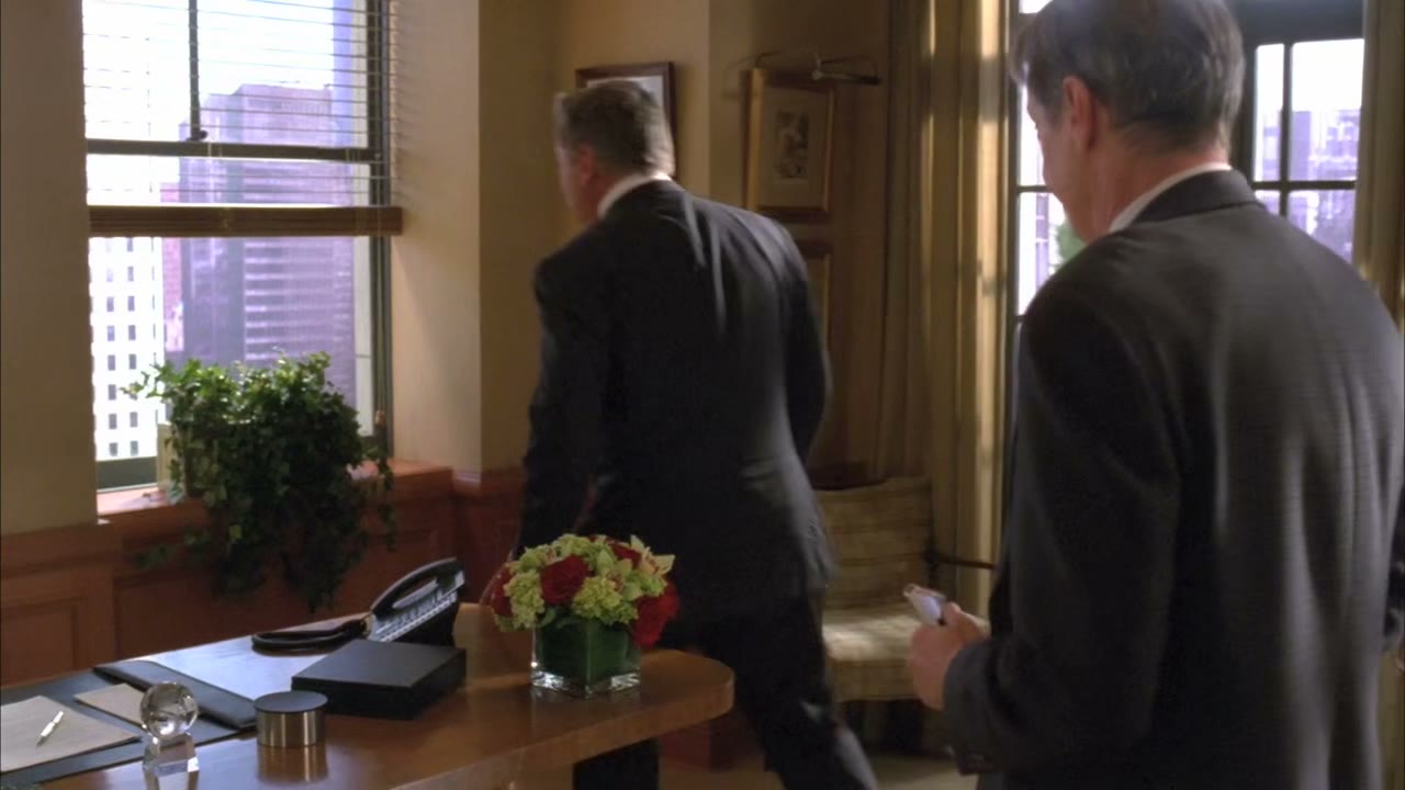 I can't have that apple-cheeked goon outside screaming about my bonus.