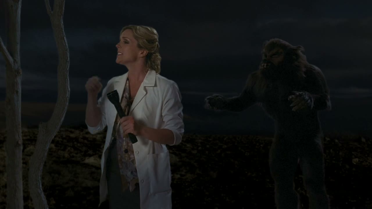 Claire, I'm sorry. Which hand did I have the flashlight in when we were inside?