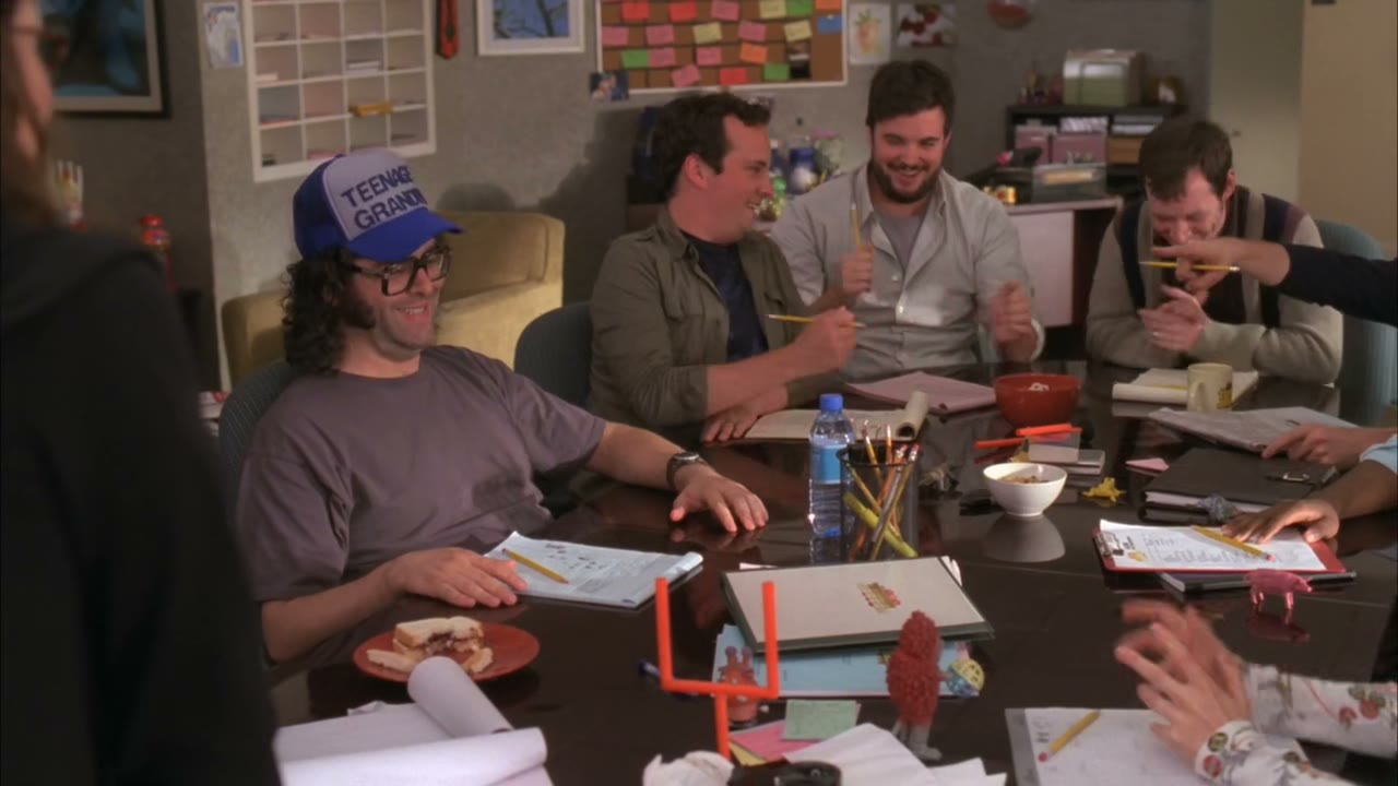 [Writers chuckling] - wonderful, porn!