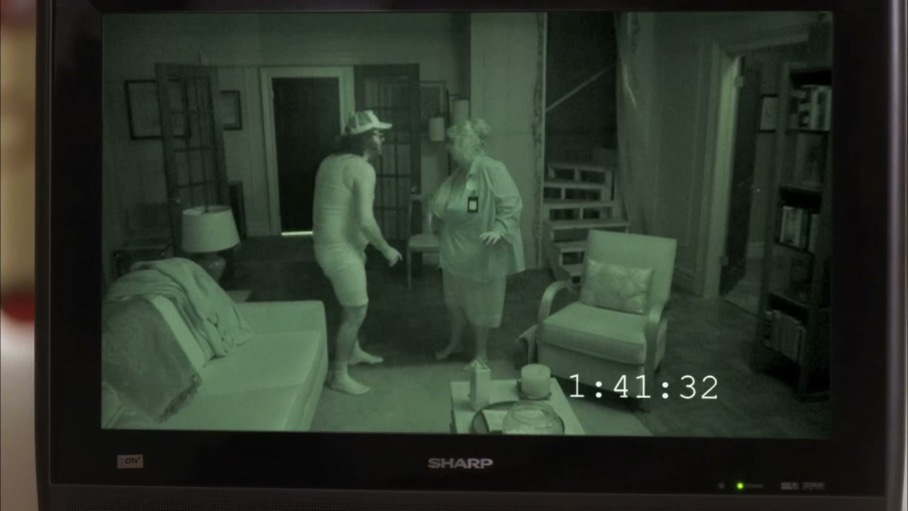 My boss is asleep in the other room.