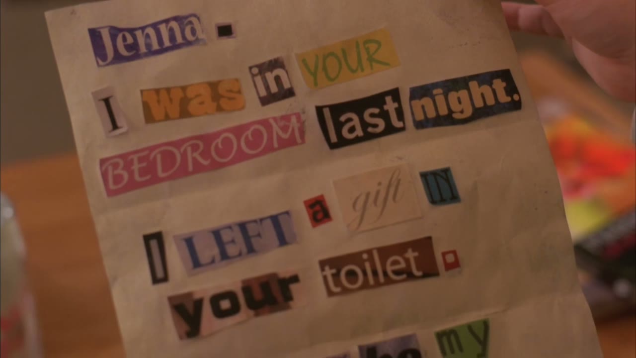 I left a gift in your toilet.