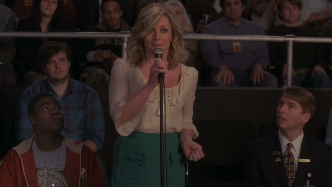 With a song.