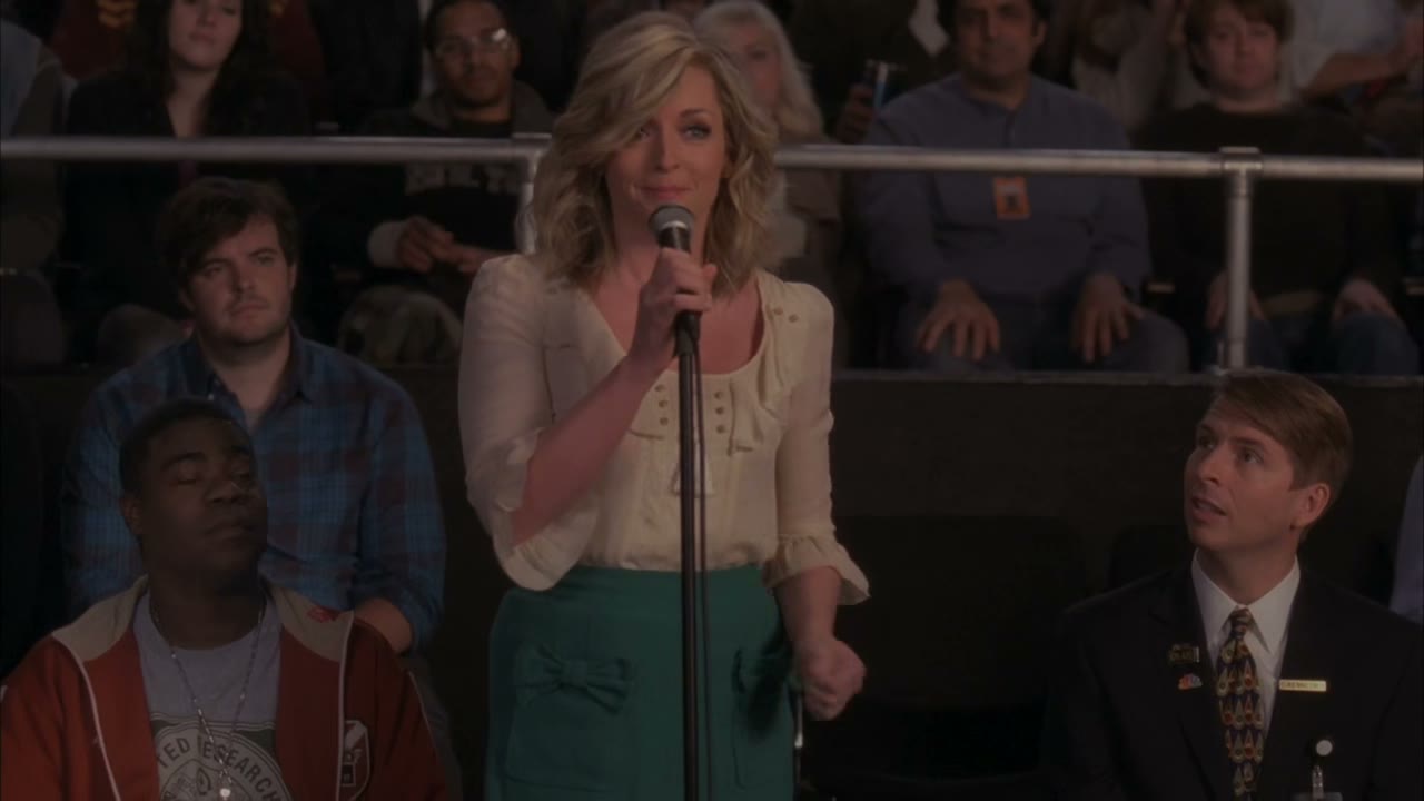 With a song.