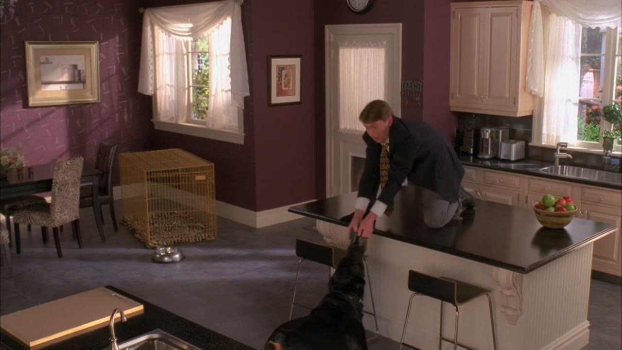 [Dog growling]