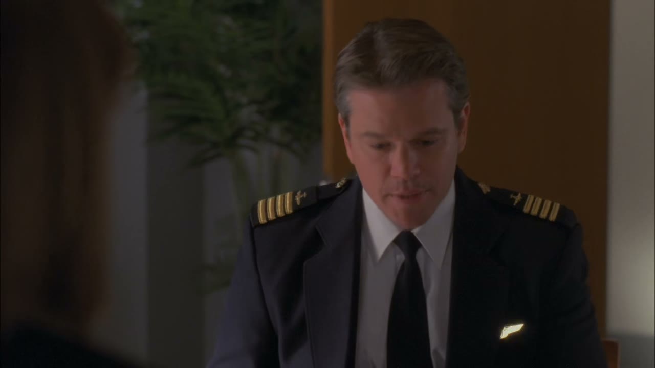 SO I EXIT THE COCKPIT, I GO DOWN THE AISLE,