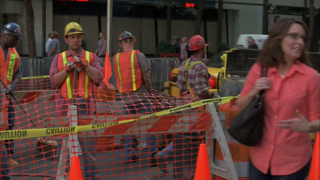 [Loud drilling]