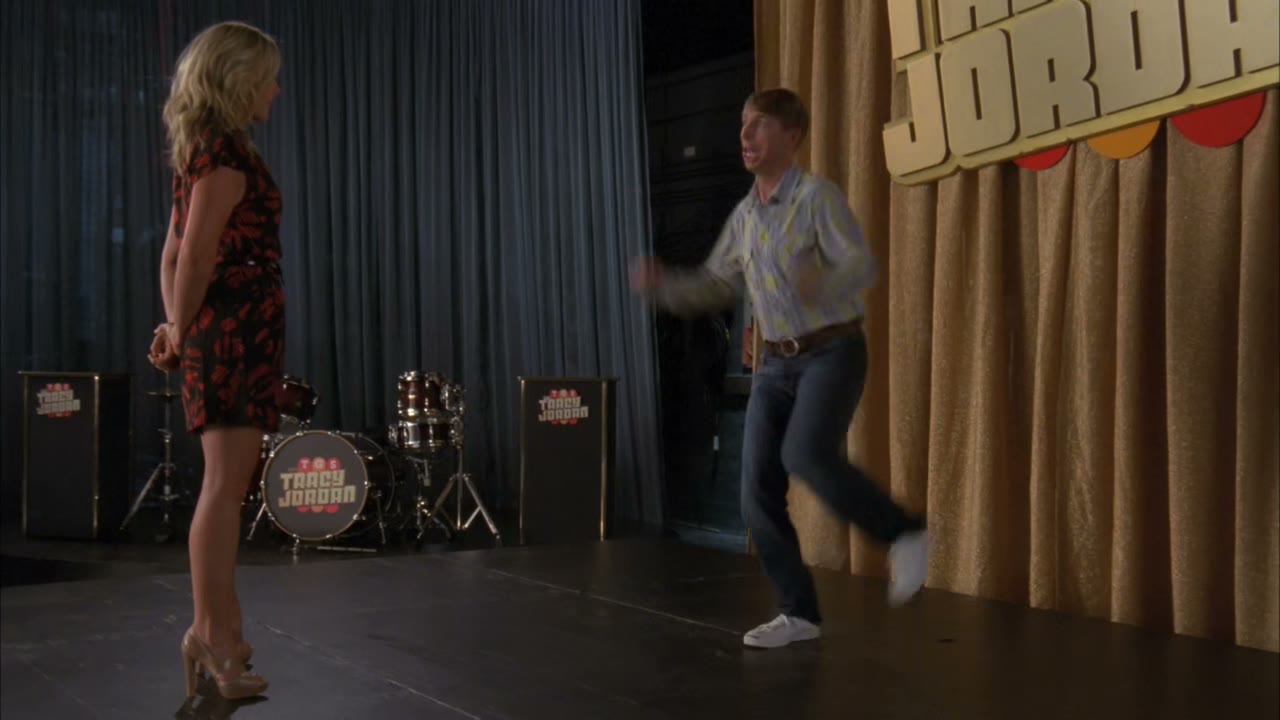 [Tap dancing]